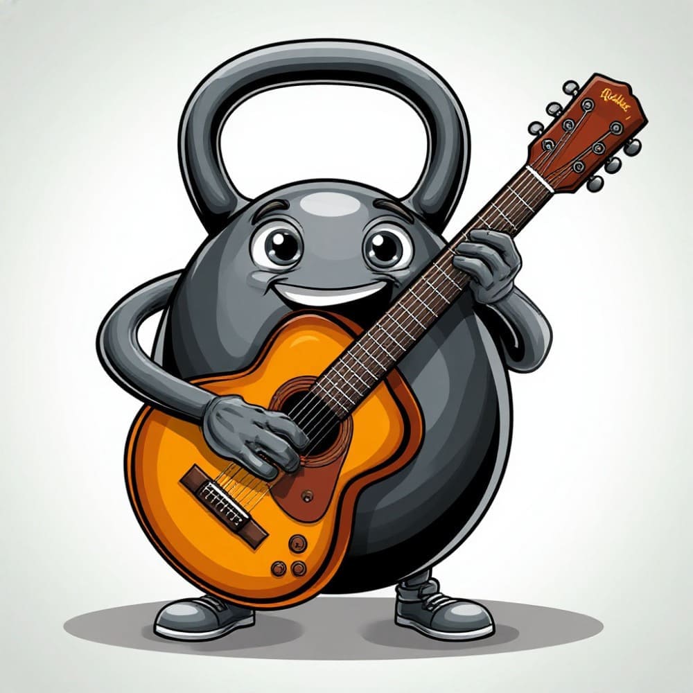 Мнемоническая картинка к слову GUITAR — Гитара