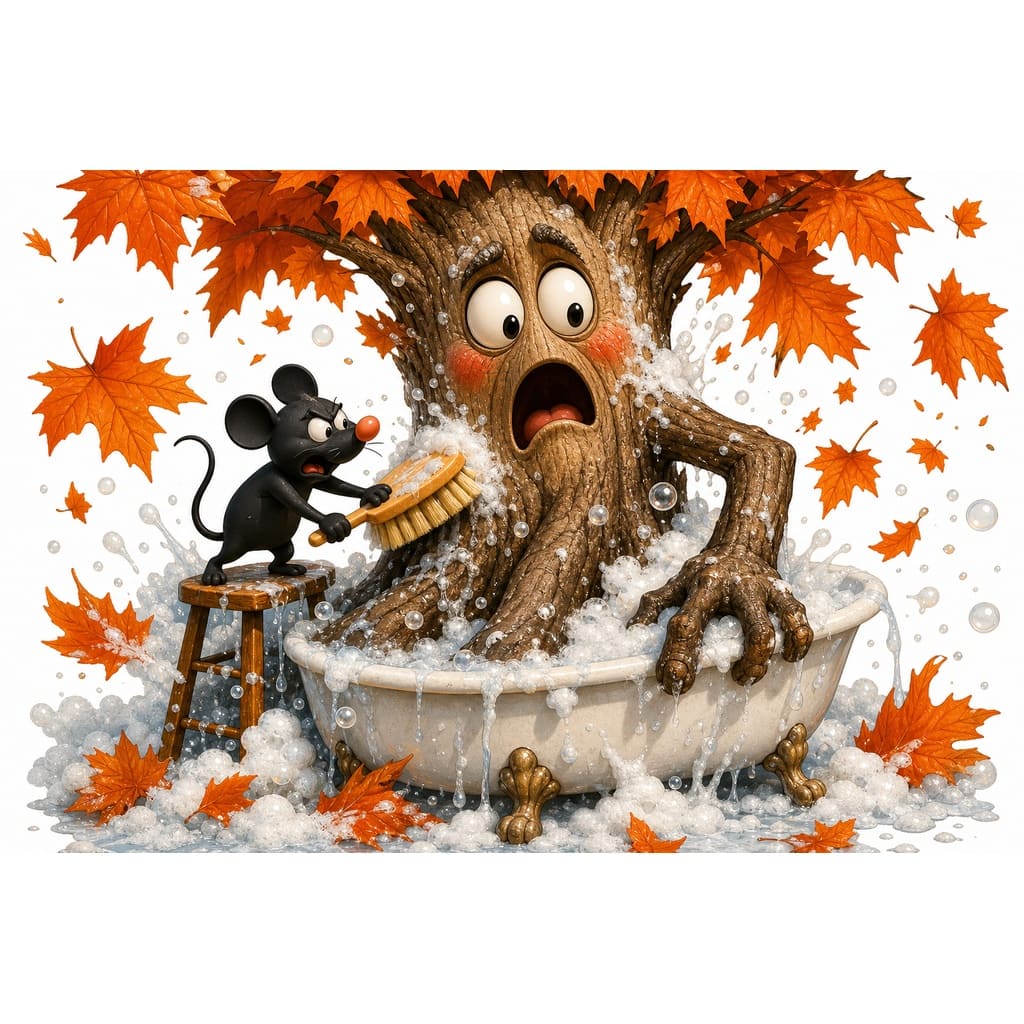 Мнемоническая картинка к слову AUTUMN — Осень
