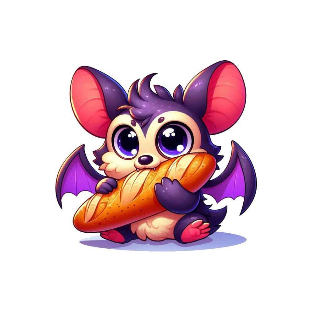 Мнемоническая картинка к слову BAT — Летучая мышь