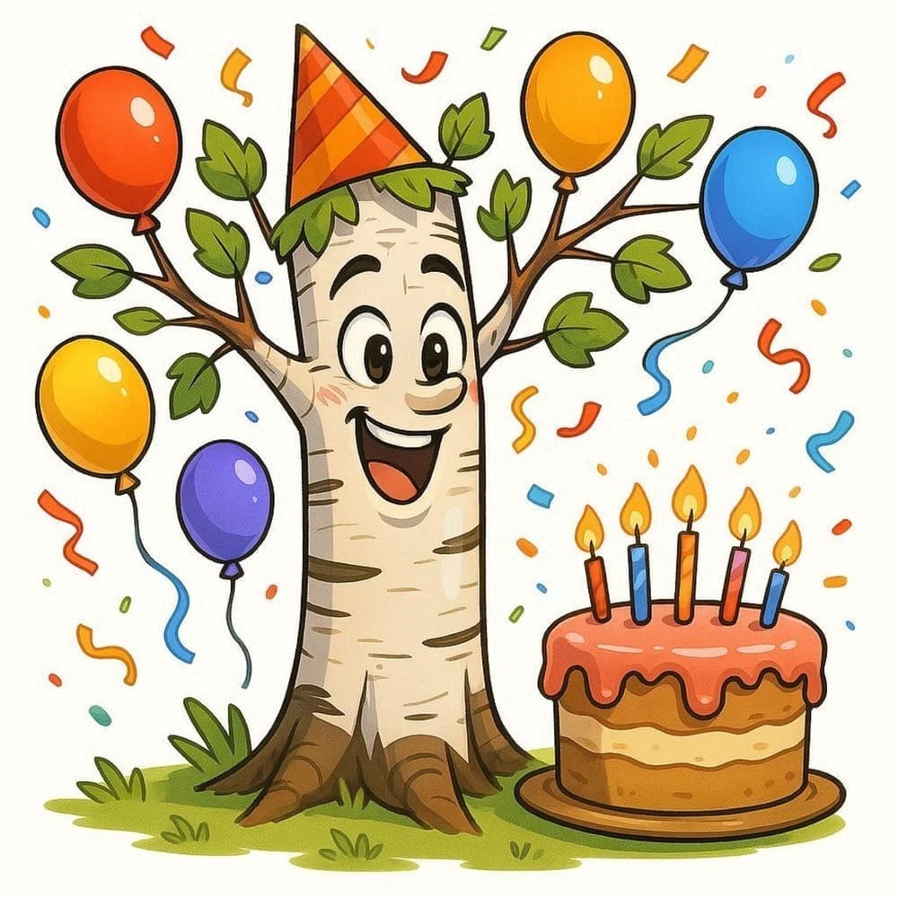 Мнемоническая картинка к слову BIRTHDAY — День рождения