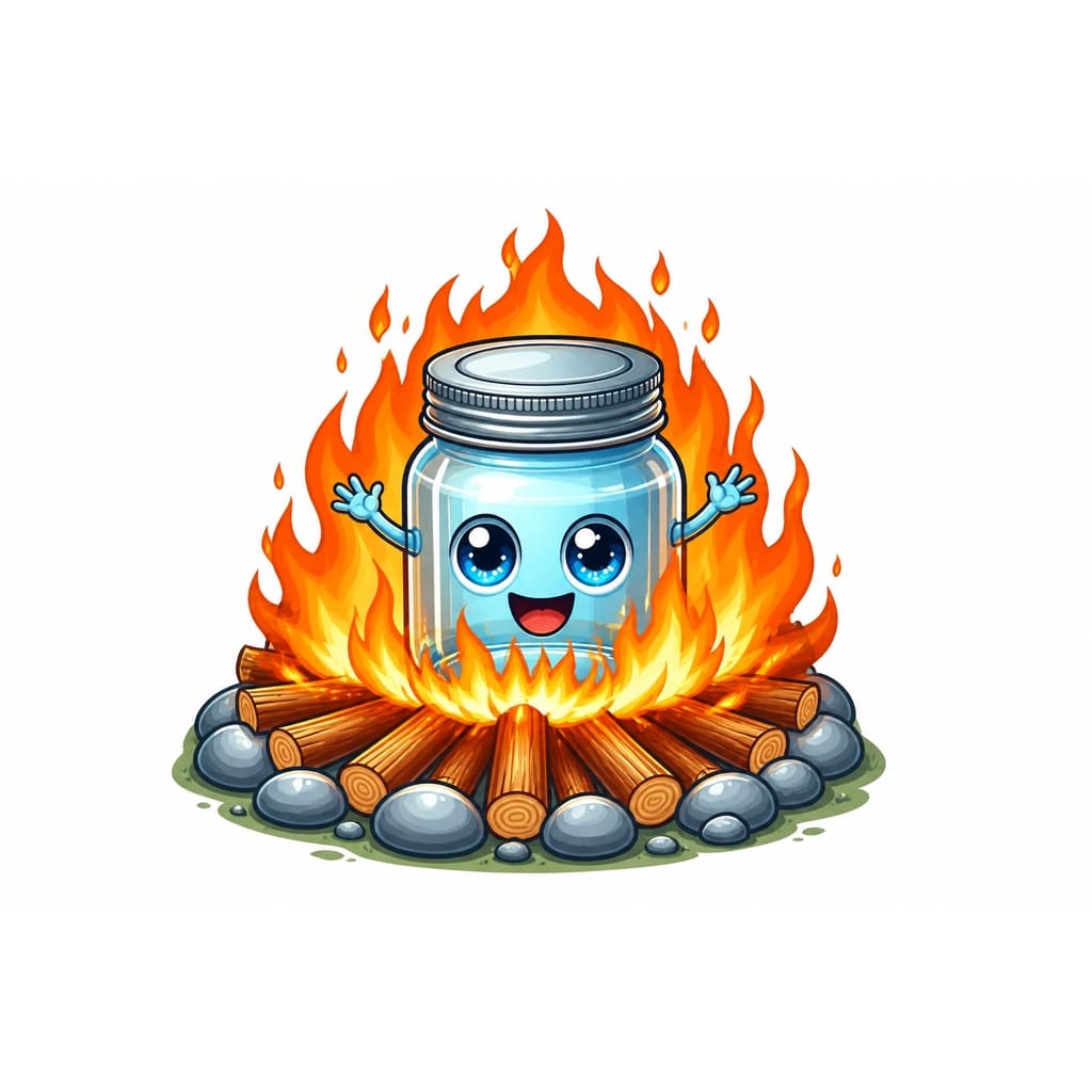 Мнемоническая картинка к слову BONFIRE — Костер