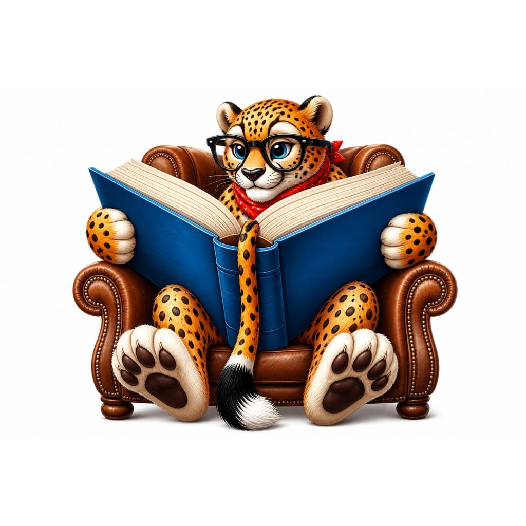 Мнемоническая картинка к слову CHEETAH — Гепард
