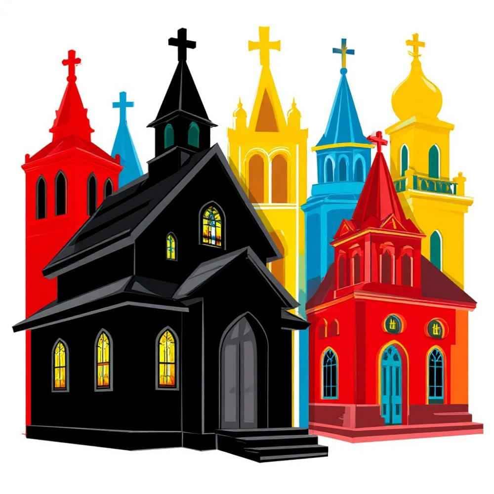 Мнемоническая картинка к слову CHURCH — Церковь