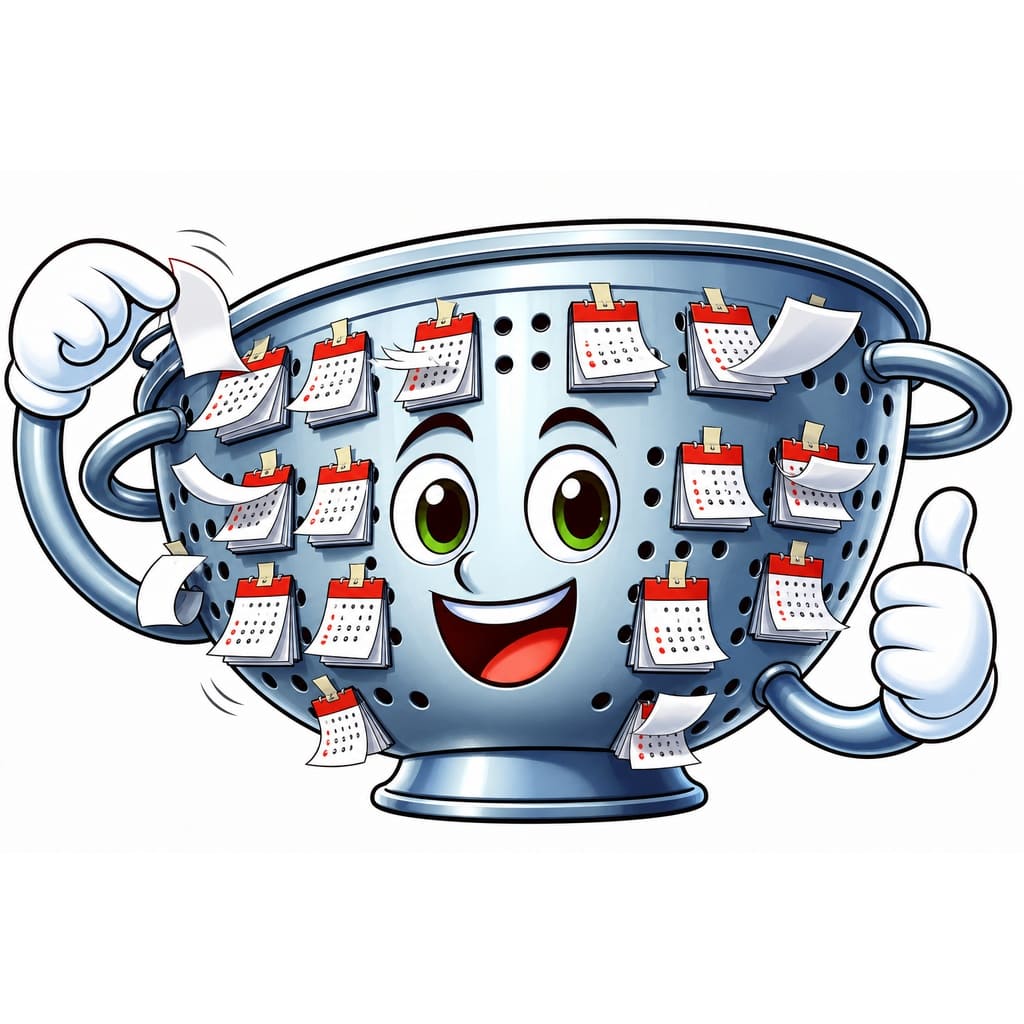 Мнемоническая картинка к слову COLANDER — Дуршлаг