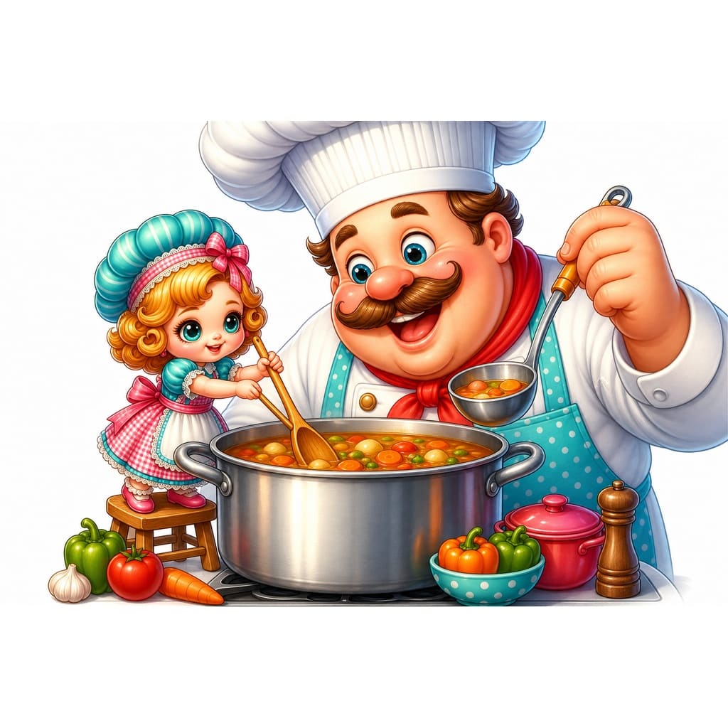 Мнемоническая картинка к слову COOK — Повар