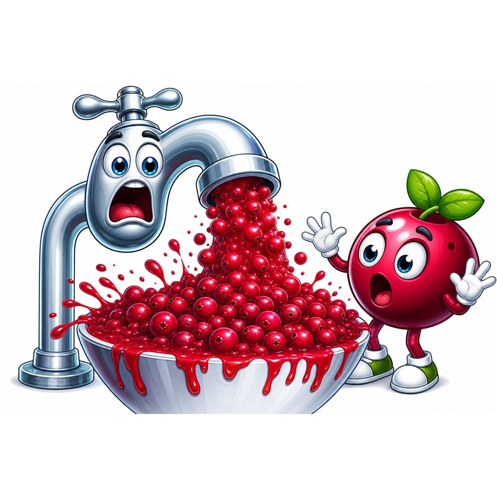 Мнемоническая картинка к слову CRANBERRY — Клюква