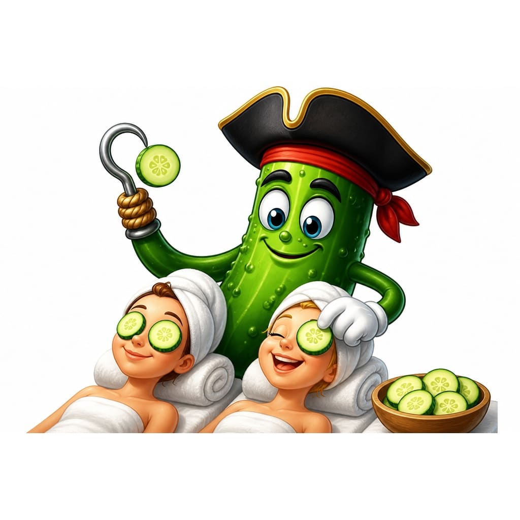 Мнемоническая картинка к слову CUCUMBER — Огурец