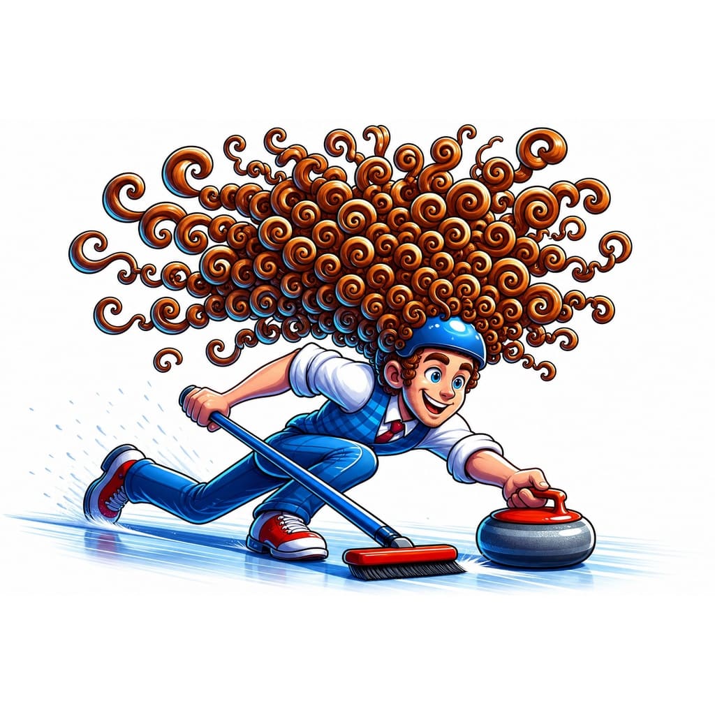 Мнемоническая картинка к слову CURLY — Кудрявый