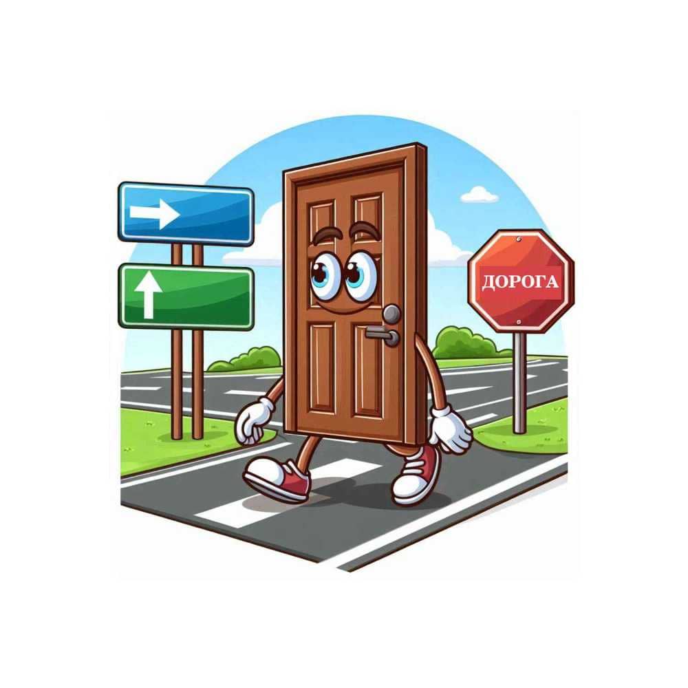 Мнемоническая картинка к слову DOOR — Дверь