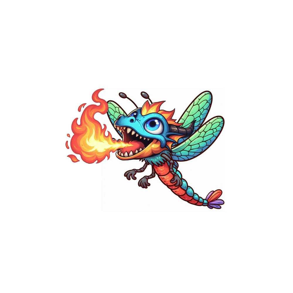 Мнемоническая картинка к слову DRAGONFLY — Стрекоза