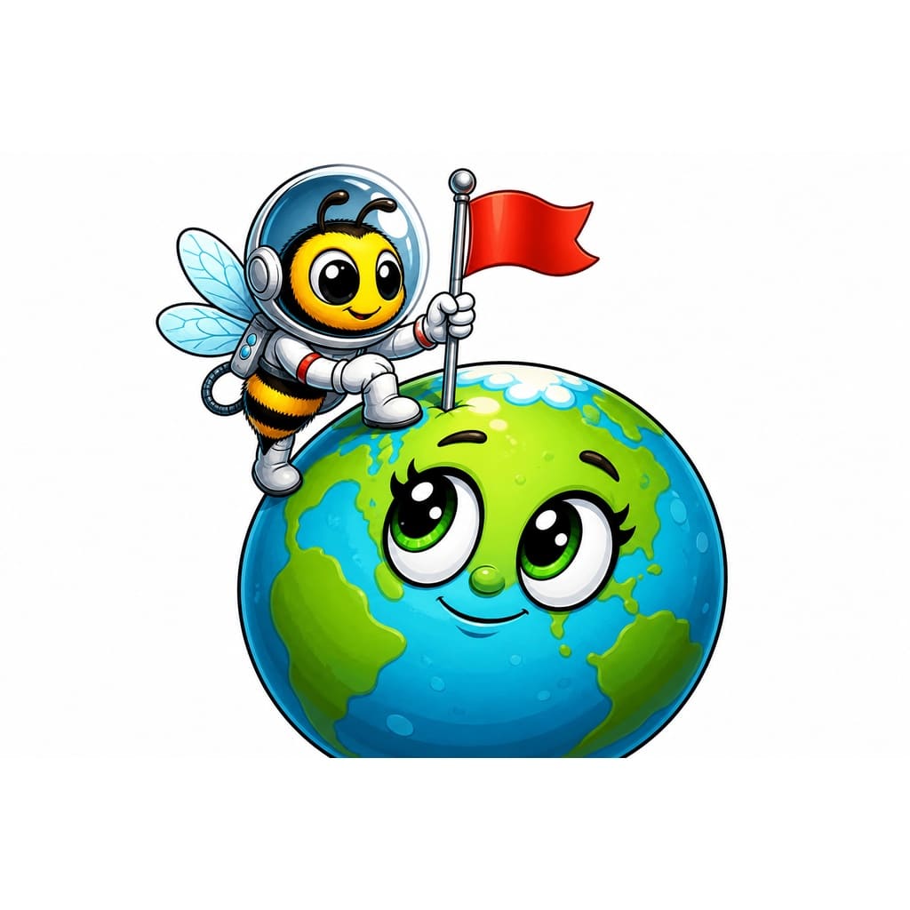 Мнемоническая картинка к слову EARTH — Земля