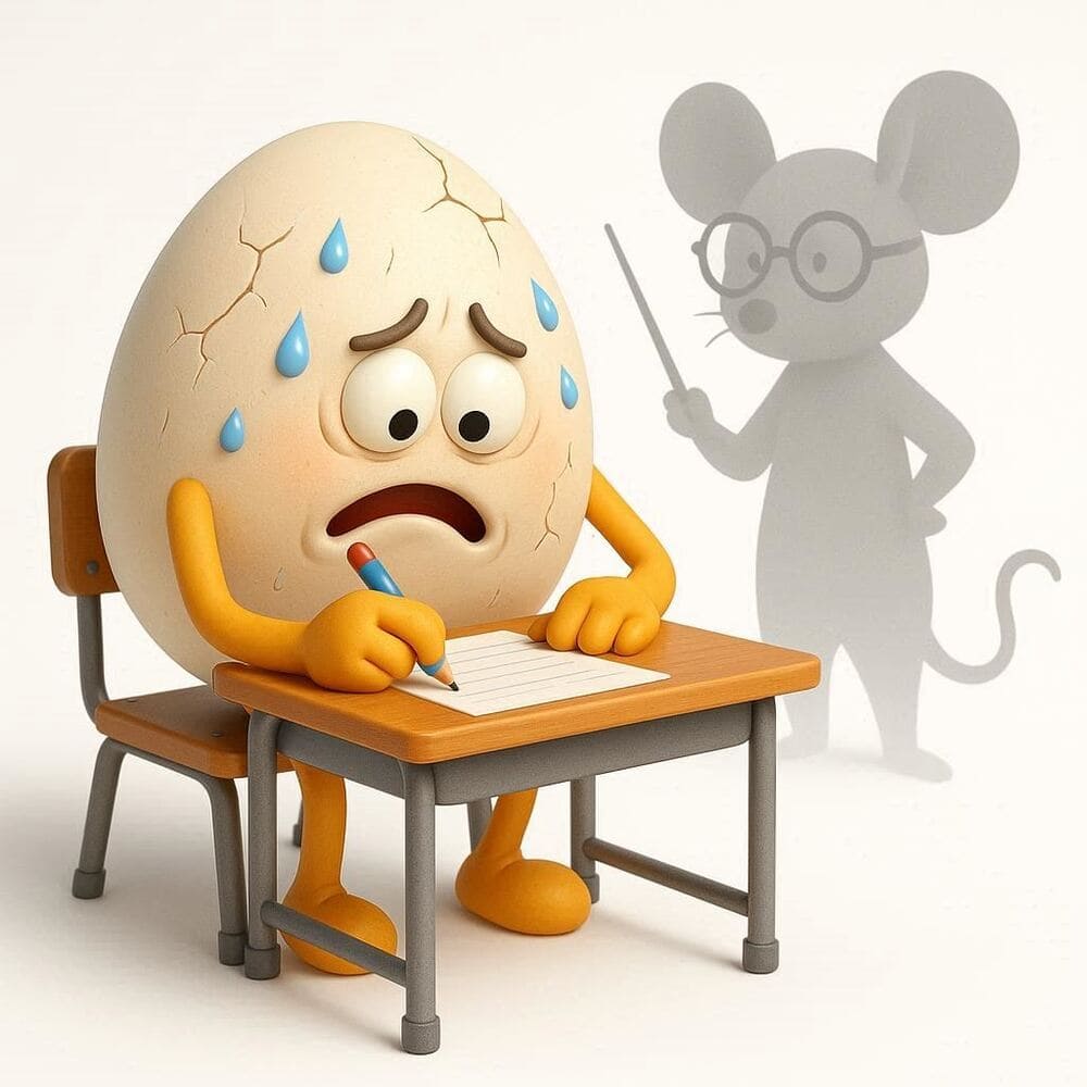 Мнемоническая картинка к слову EGG — Яйцо