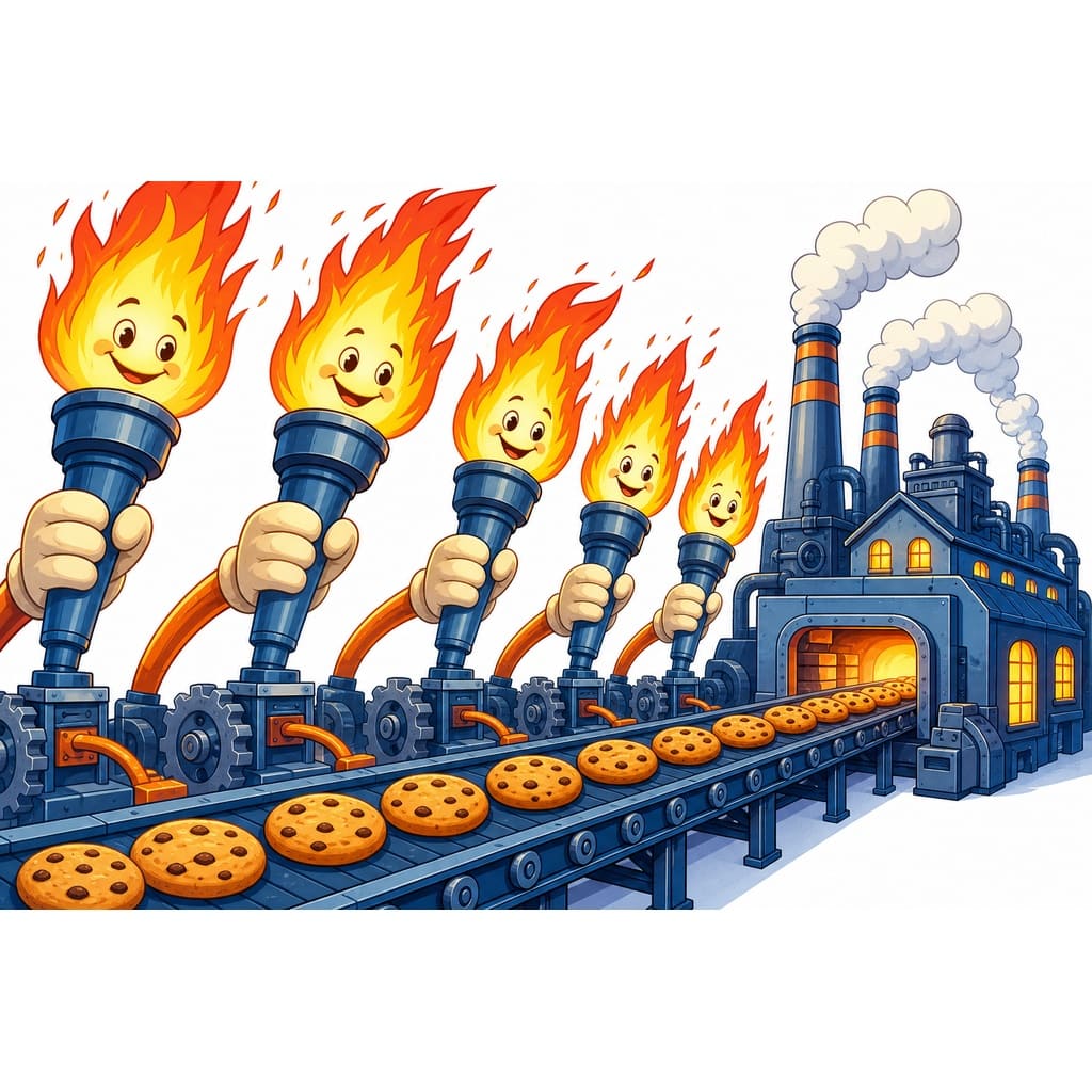 Мнемоническая картинка к слову FACTORY — Завод