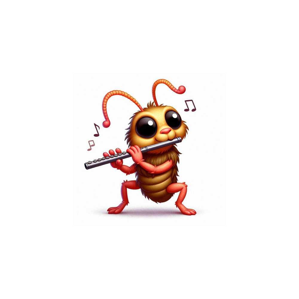 Мнемоническая картинка к слову FLEA — Блоха