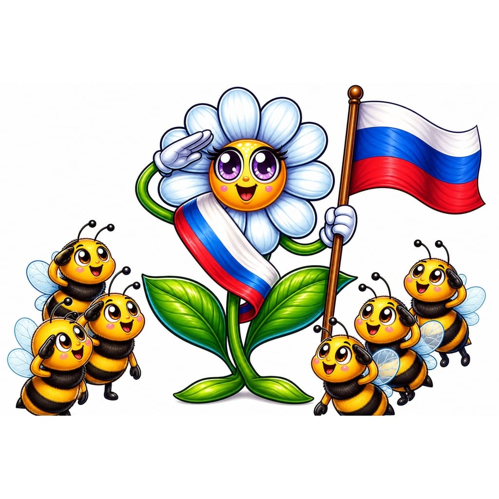 Мнемоническая картинка к слову FLOWER — Цветок
