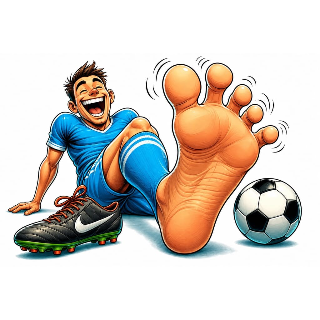 Мнемоническая картинка к слову FOOT — Ступня