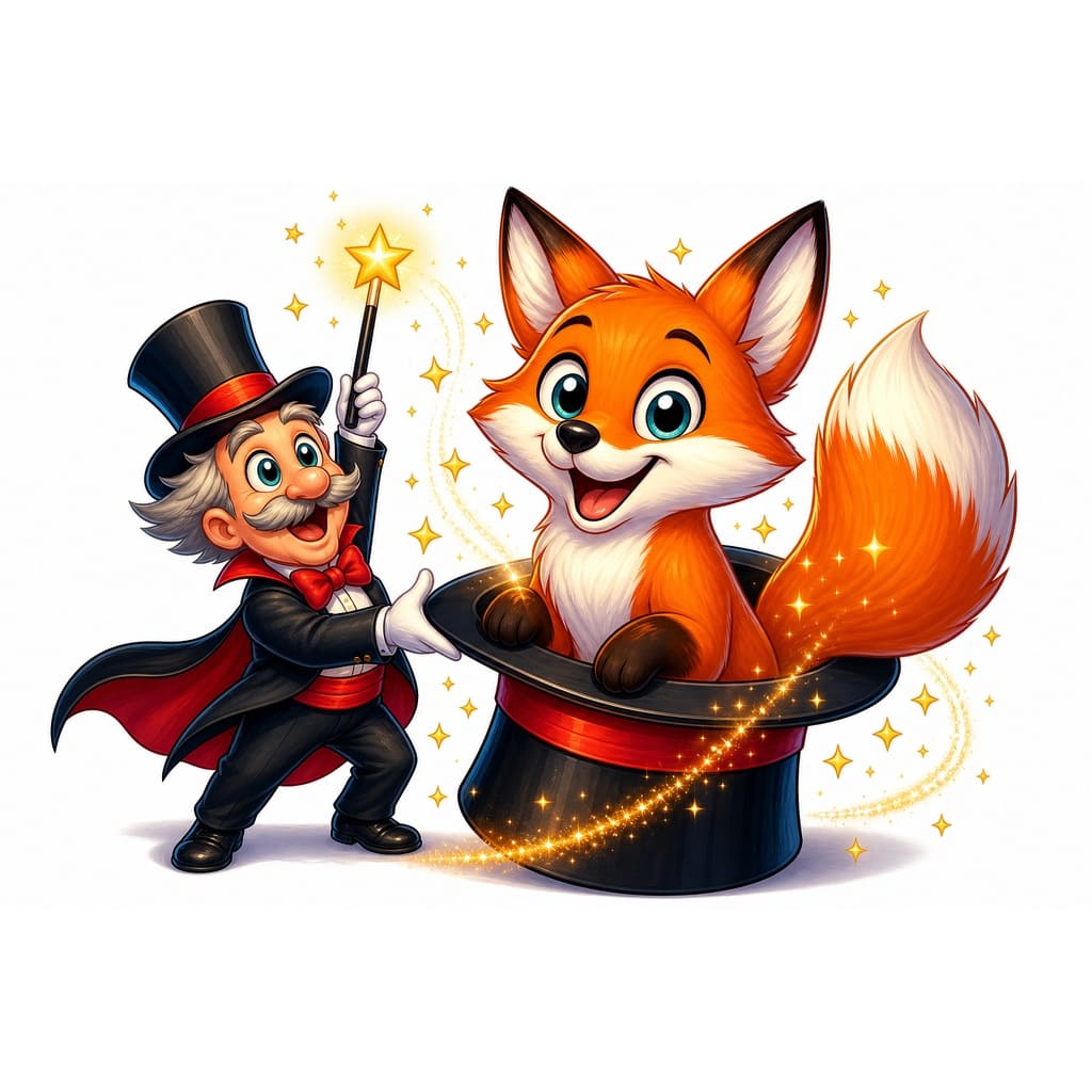 Мнемоническая картинка к слову FOX — Лиса