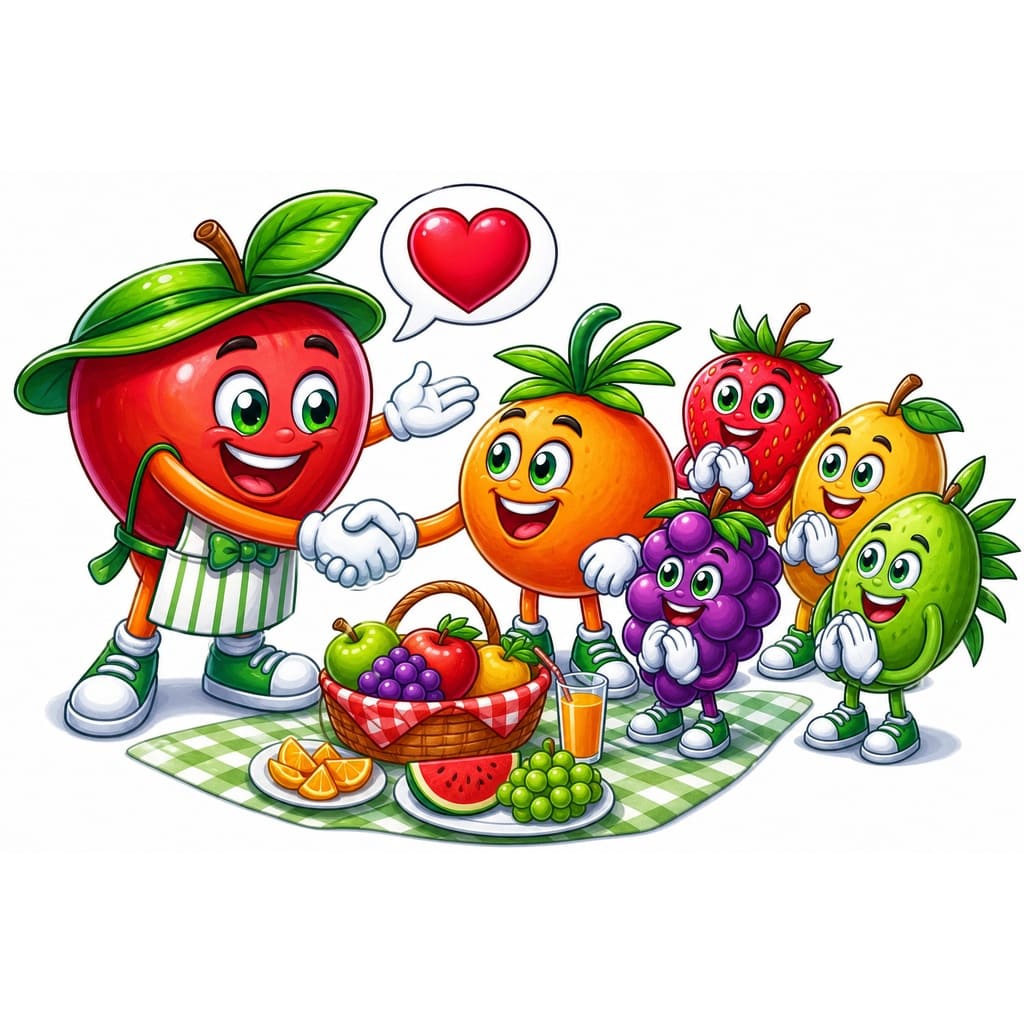 Мнемоническая картинка к слову FRIENDLY — Дружелюбный