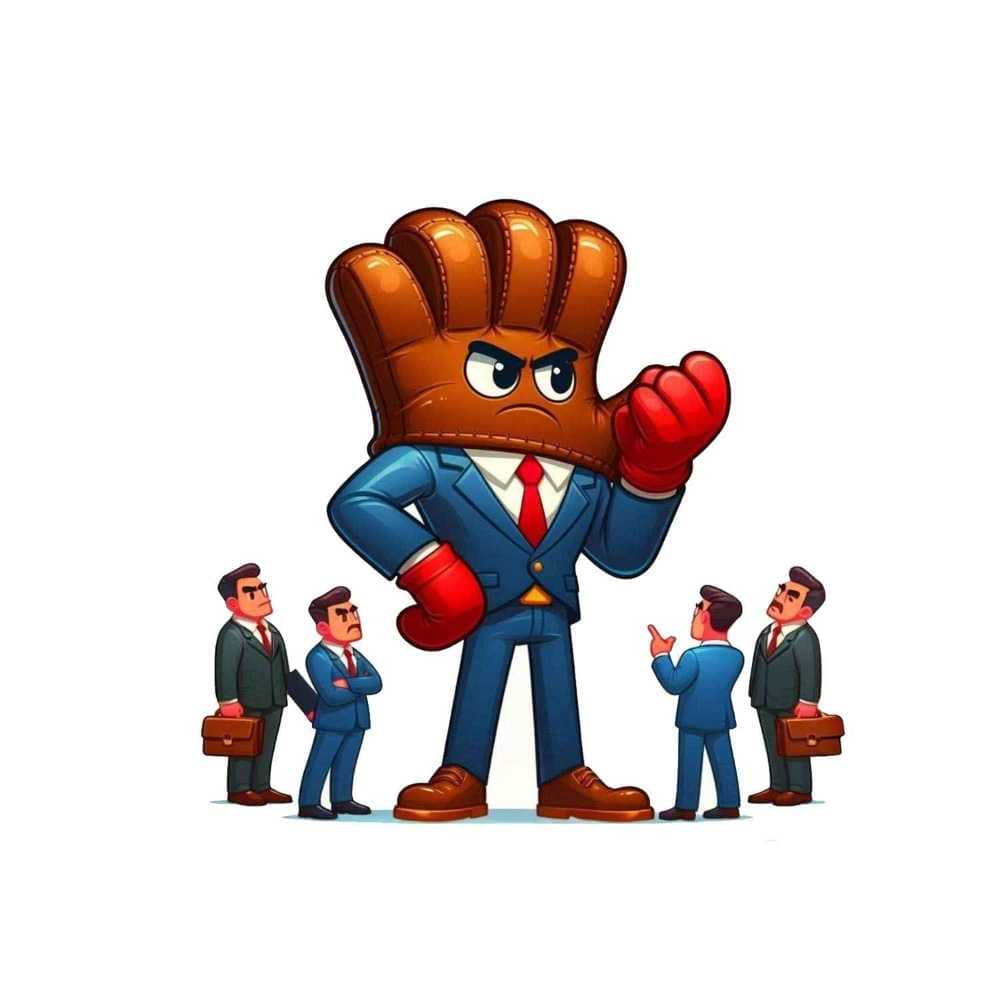 Мнемоническая картинка к слову GLOVE — Перчатка