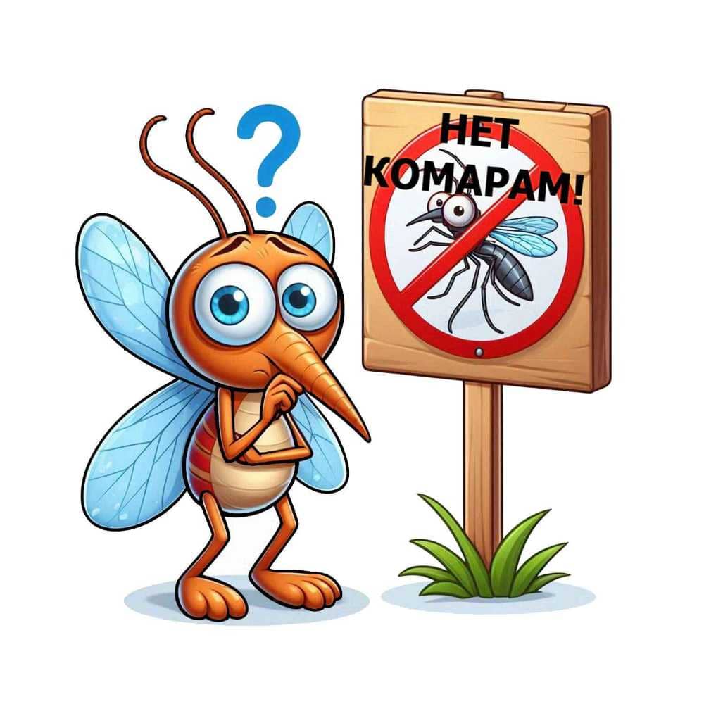 Мнемоническая картинка к слову GNAT — Комар