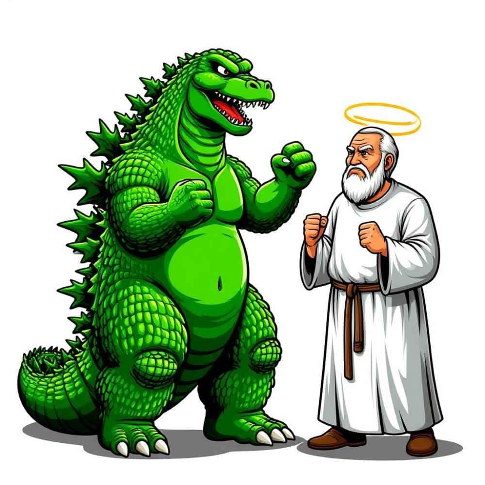 Мнемоническая картинка к слову GOD — Бог