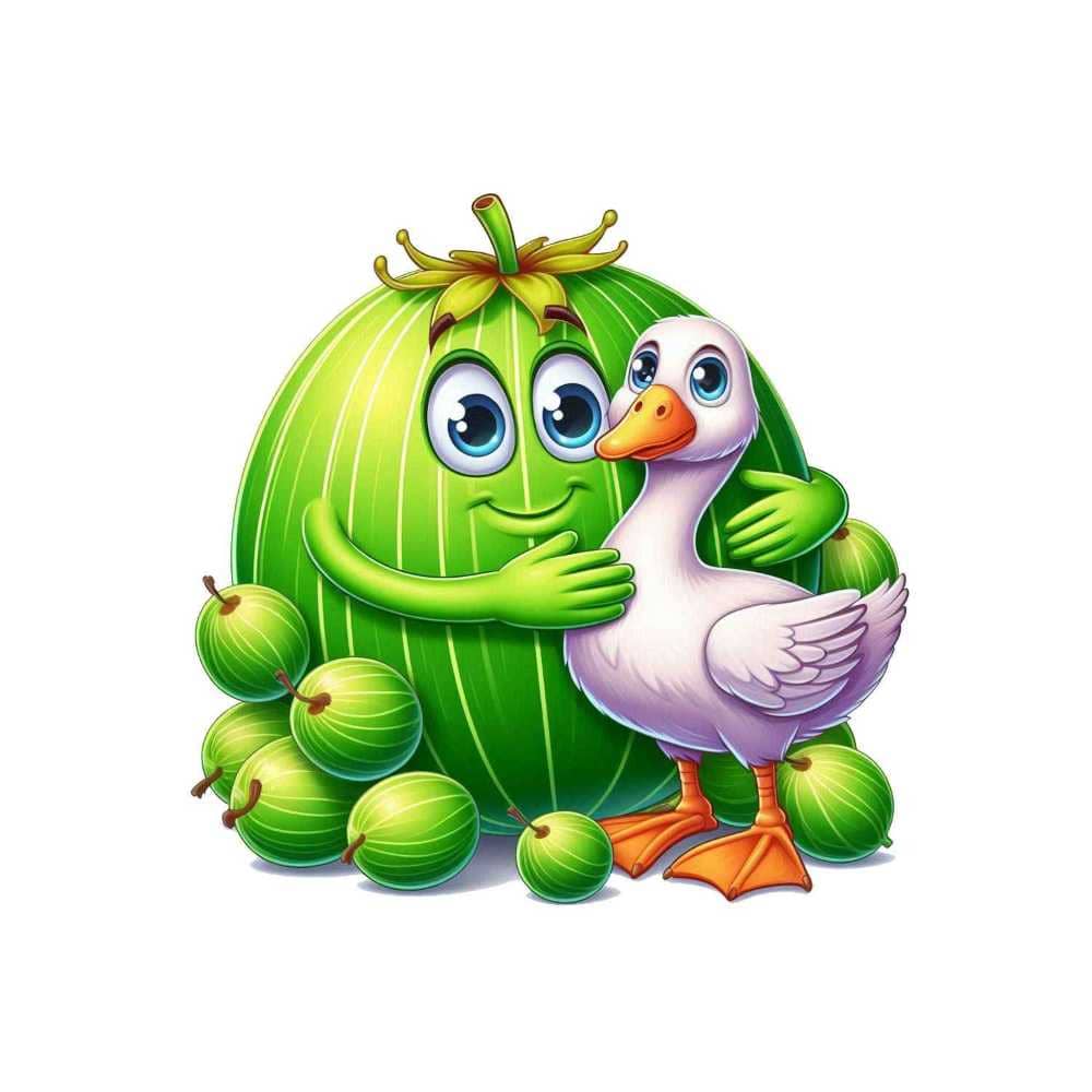 Мнемоническая картинка к слову GOOSEBERRY — Крыжовник