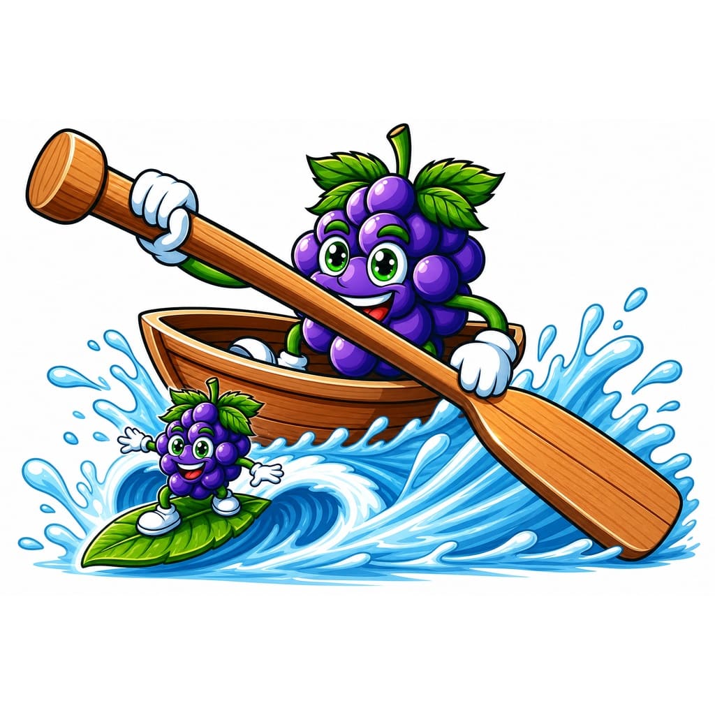Мнемоническая картинка к слову GRAPE — Виноград