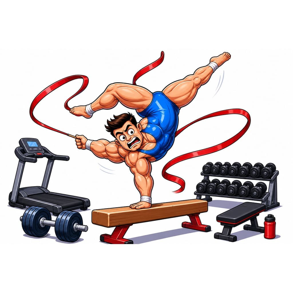 Мнемоническая картинка к слову GYM — Тренажерный зал