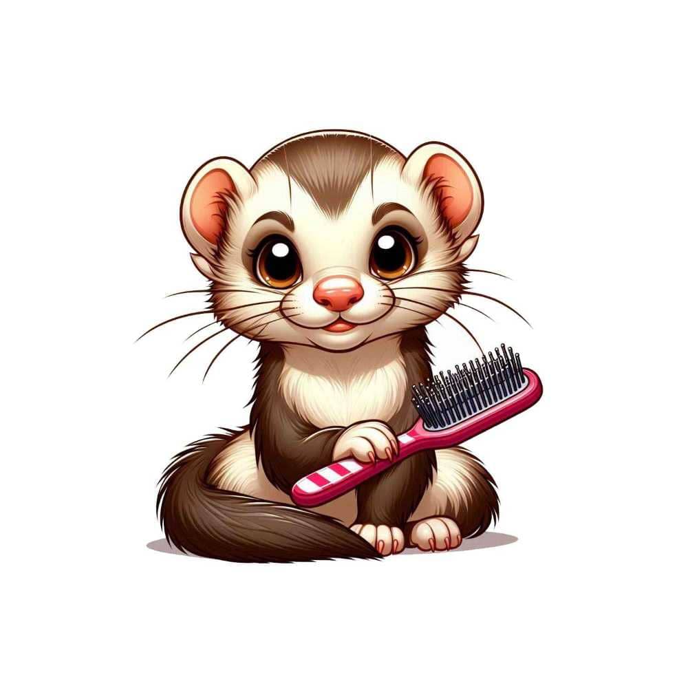 Мнемоническая картинка к слову HAIRBRUSH — Расческа