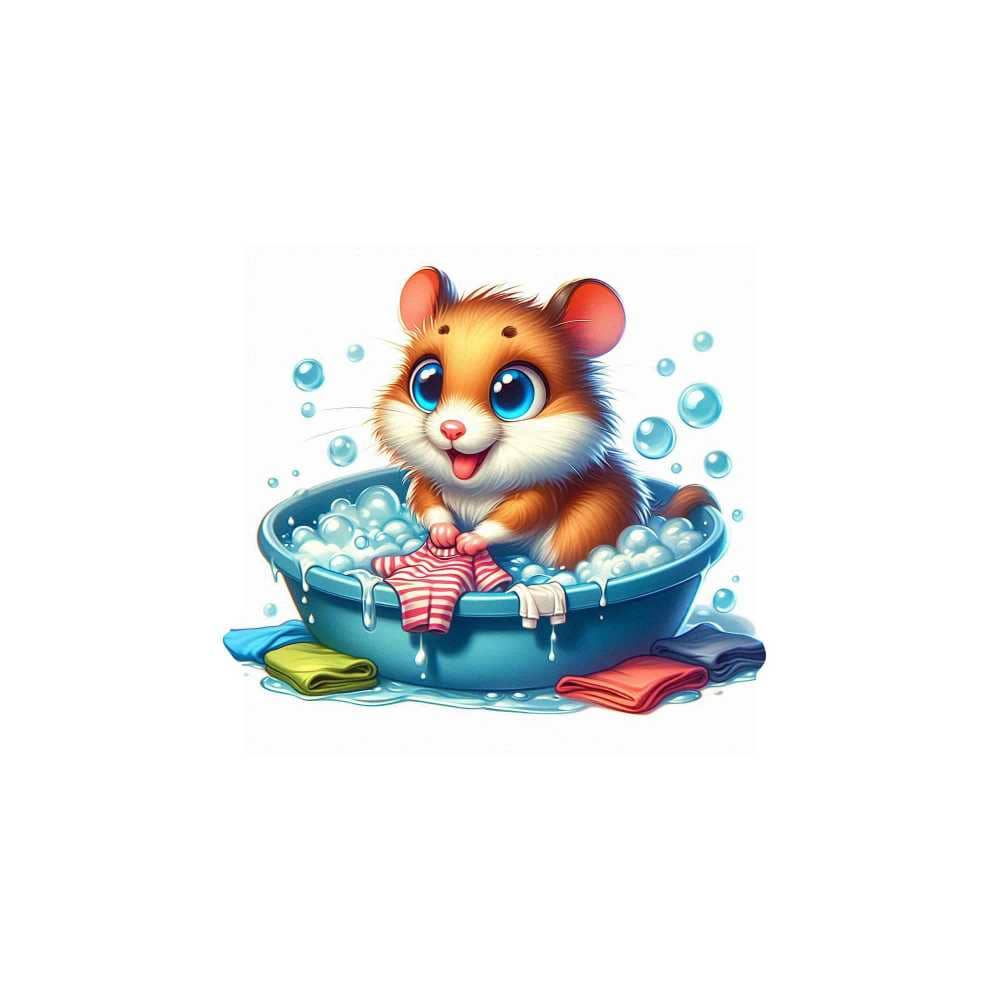 Мнемоническая картинка к слову HAMSTER — Хомяк