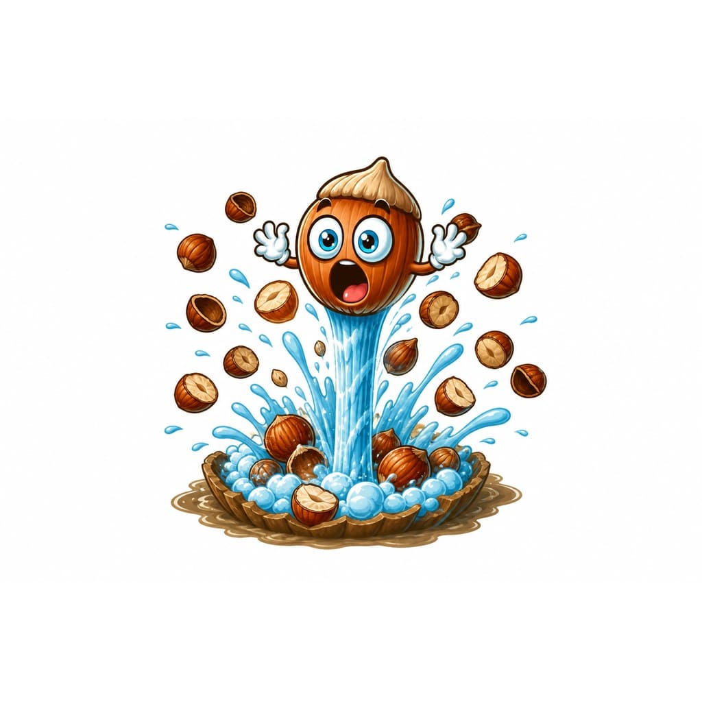 Мнемоническая картинка к слову HAZELNUT — Фундук
