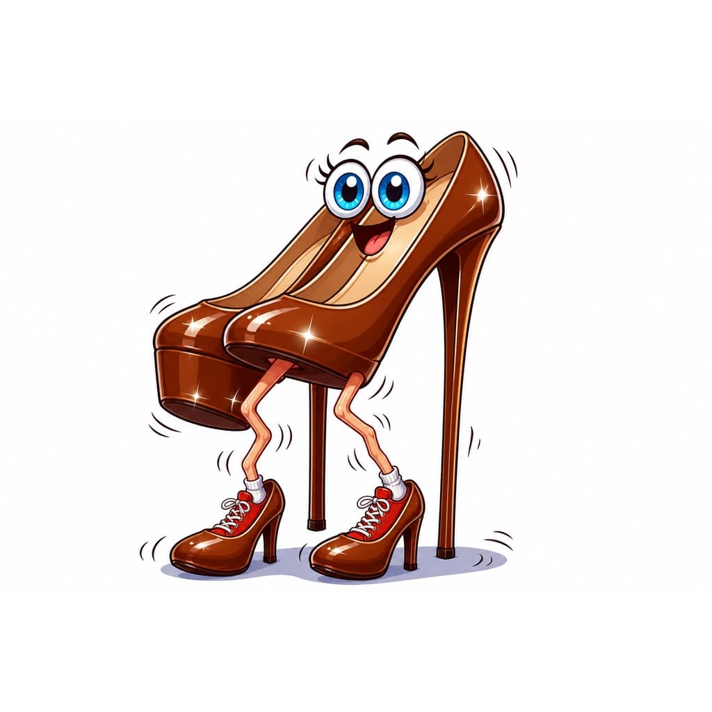 Мнемоническая картинка к слову HIGH HEELS — Высокие каблуки