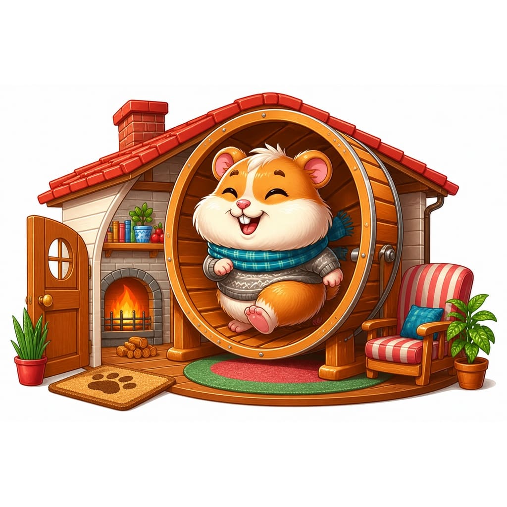 Мнемоническая картинка к слову HOME — Дом (место)