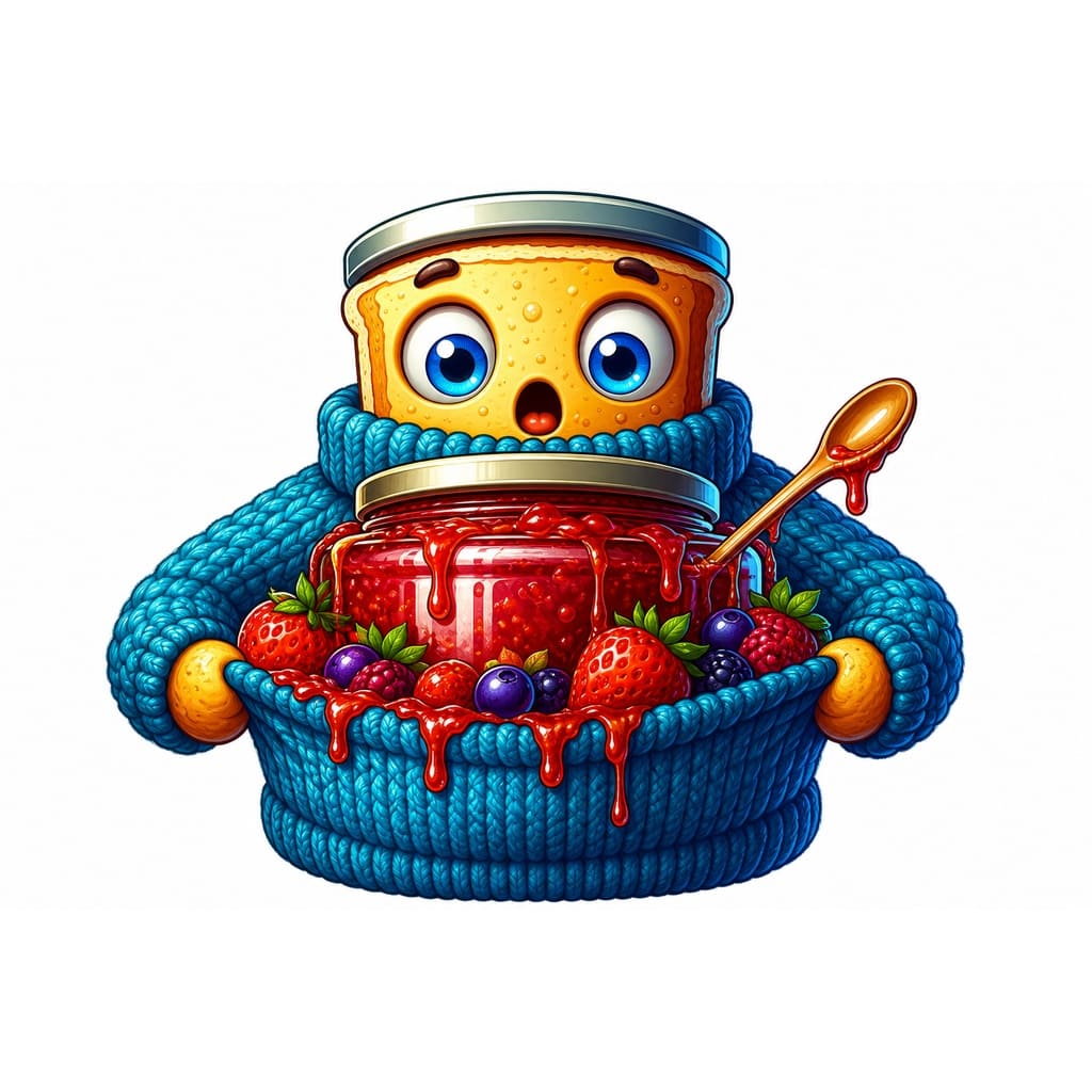 Мнемоническая картинка к слову JAM — Варенье