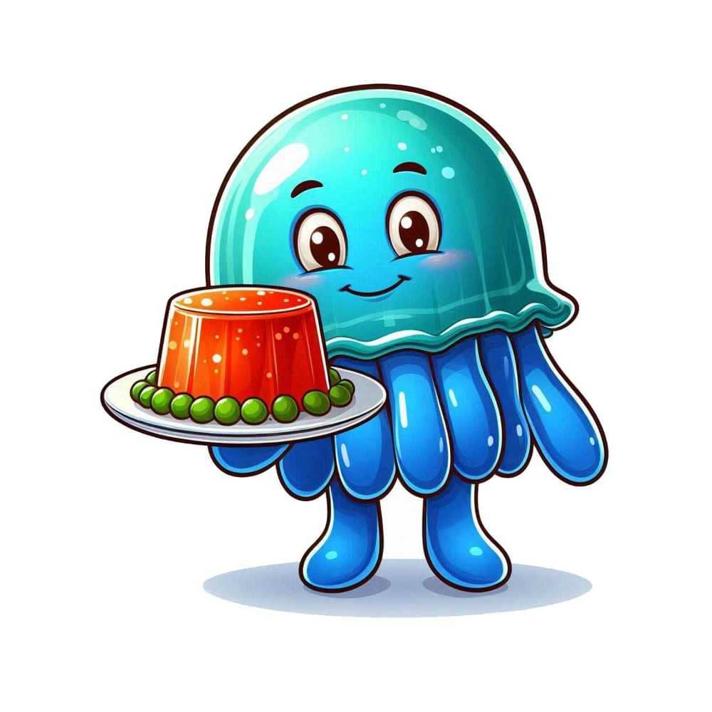 Мнемоническая картинка к слову JELLYFISH — Медуза
