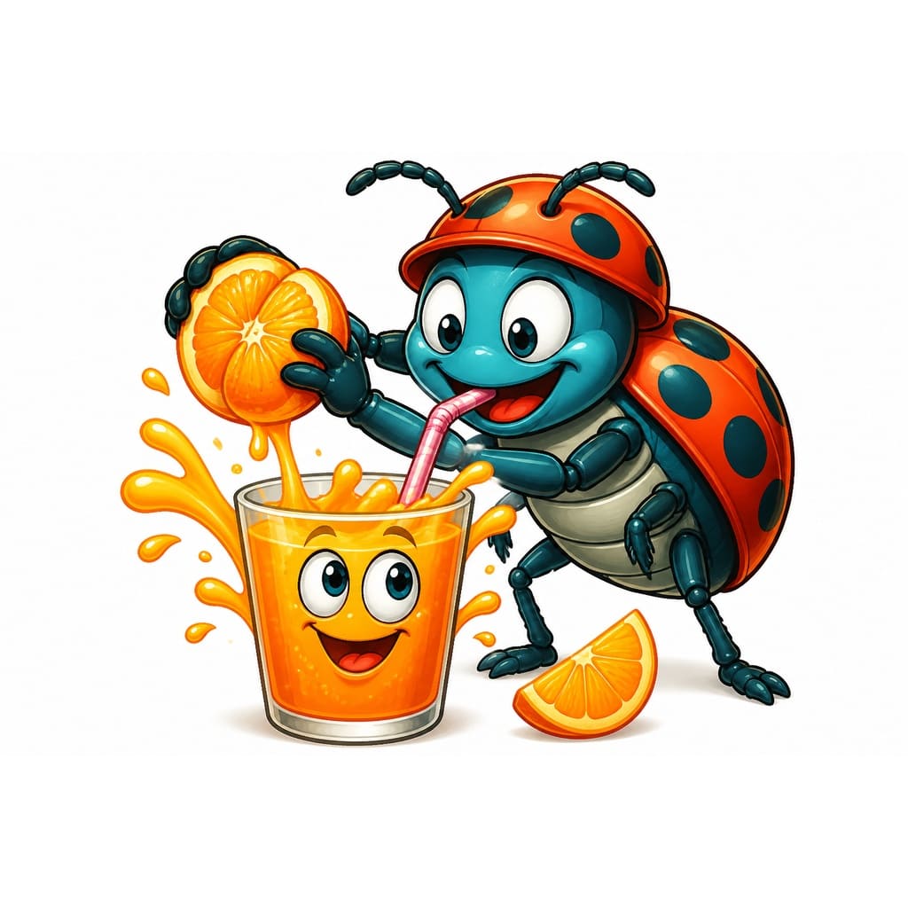 Мнемоническая картинка к слову JUICE — Сок