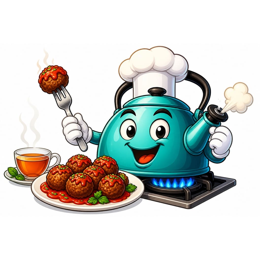 Мнемоническая картинка к слову KETTLE — Чайник