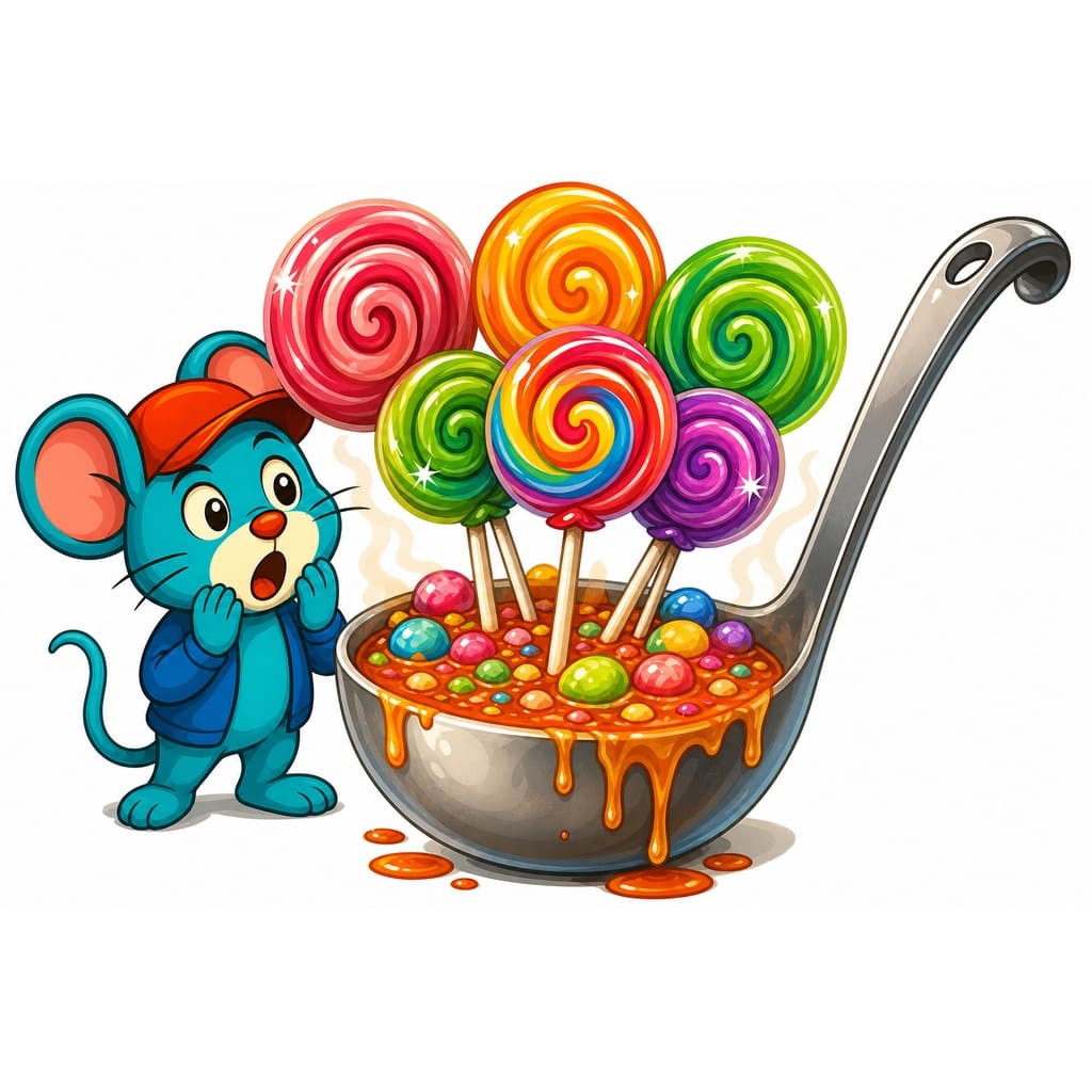 Мнемоническая картинка к слову LADLE — Черпак