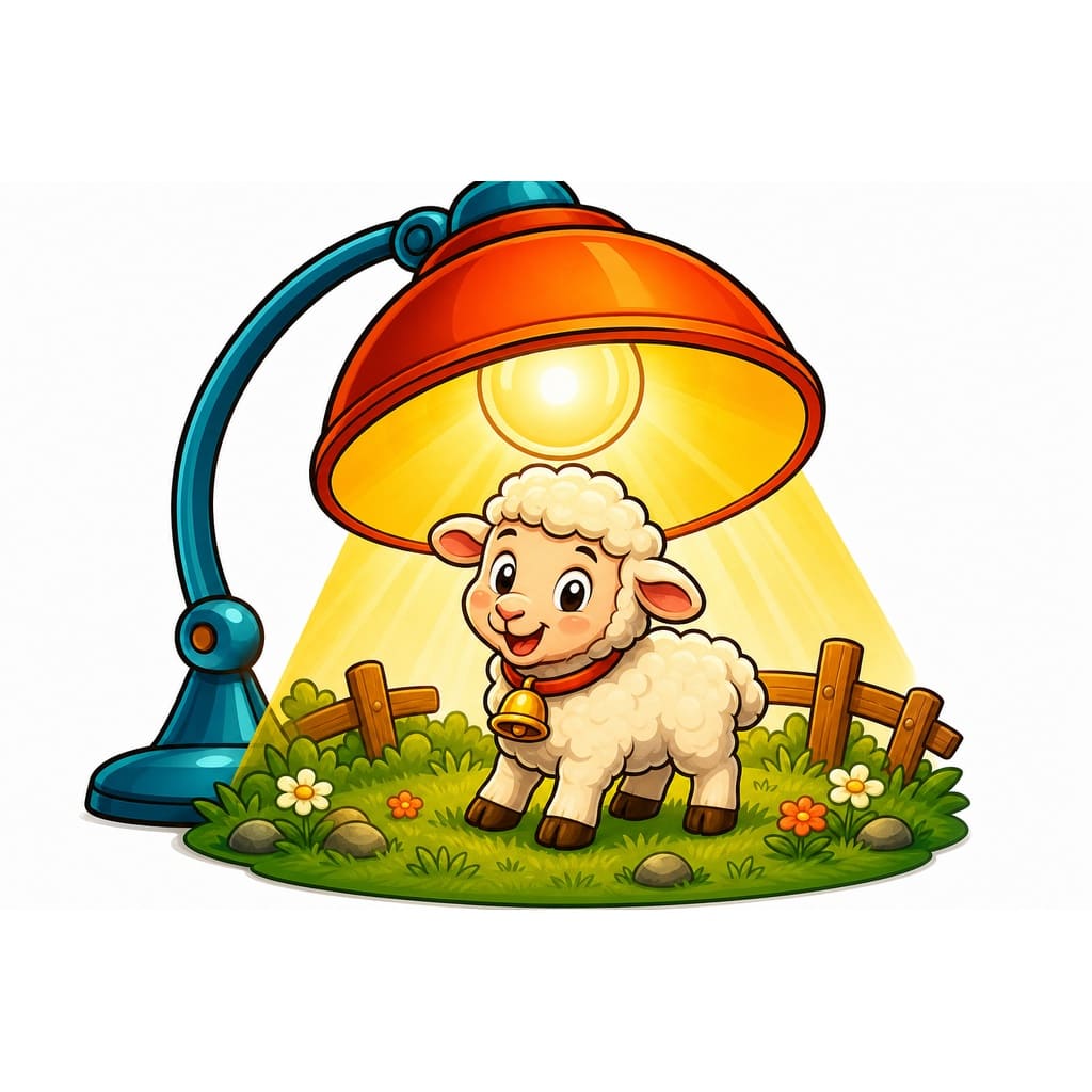 Мнемоническая картинка к слову LAMB — Ягненок
