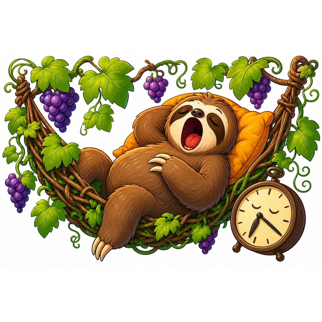 Мнемоническая картинка к слову LAZY — Ленивый