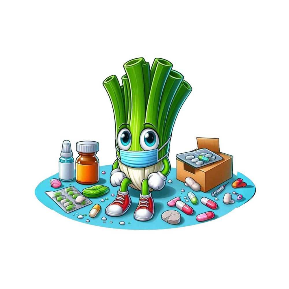 Мнемоническая картинка к слову LEEK — Лук-порей