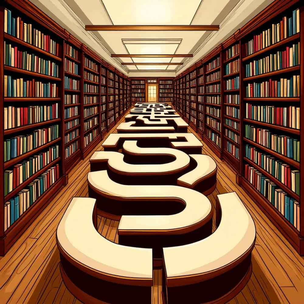 Мнемоническая картинка к слову LIBRARY — Библиотека