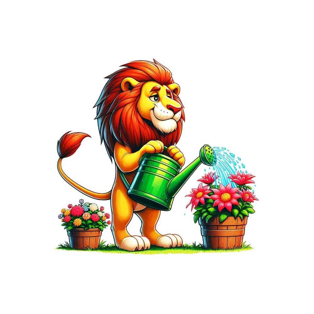 Мнемоническая картинка к слову LION — Лев