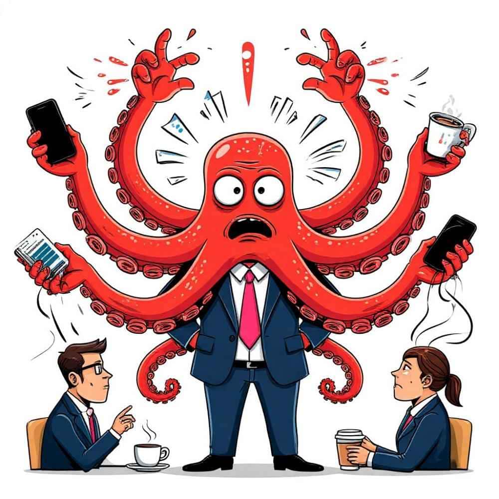 Мнемоническая картинка к слову TO MANAGE — Управлять