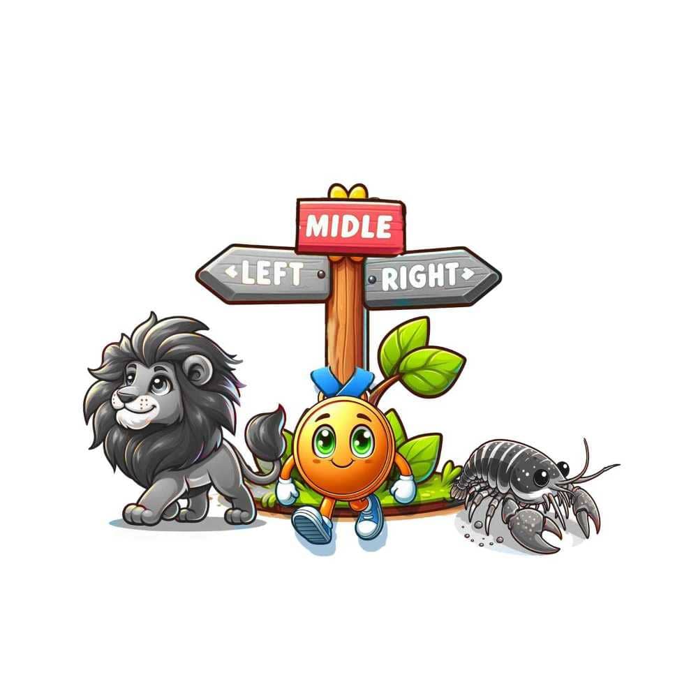 Мнемоническая картинка к слову MIDDLE — Средний