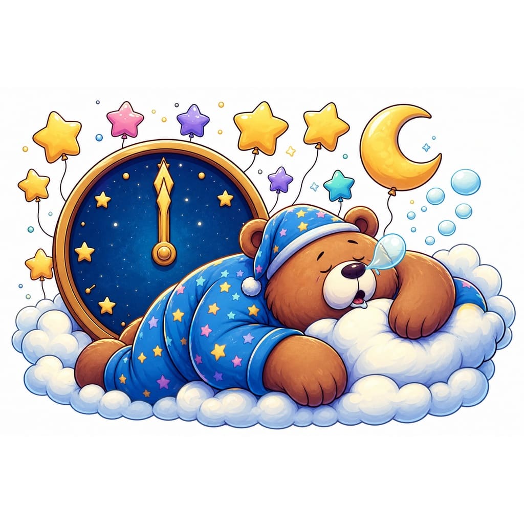 Мнемоническая картинка к слову MIDNIGHT — Полночь