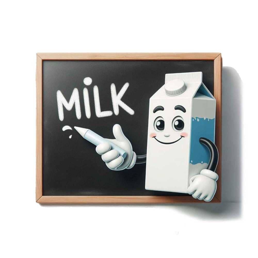 Мнемоническая картинка к слову MILK — Молоко