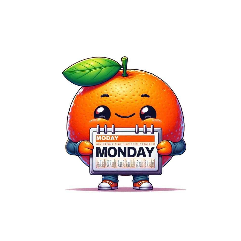 Мнемоническая картинка к слову MONDAY — Понедельник