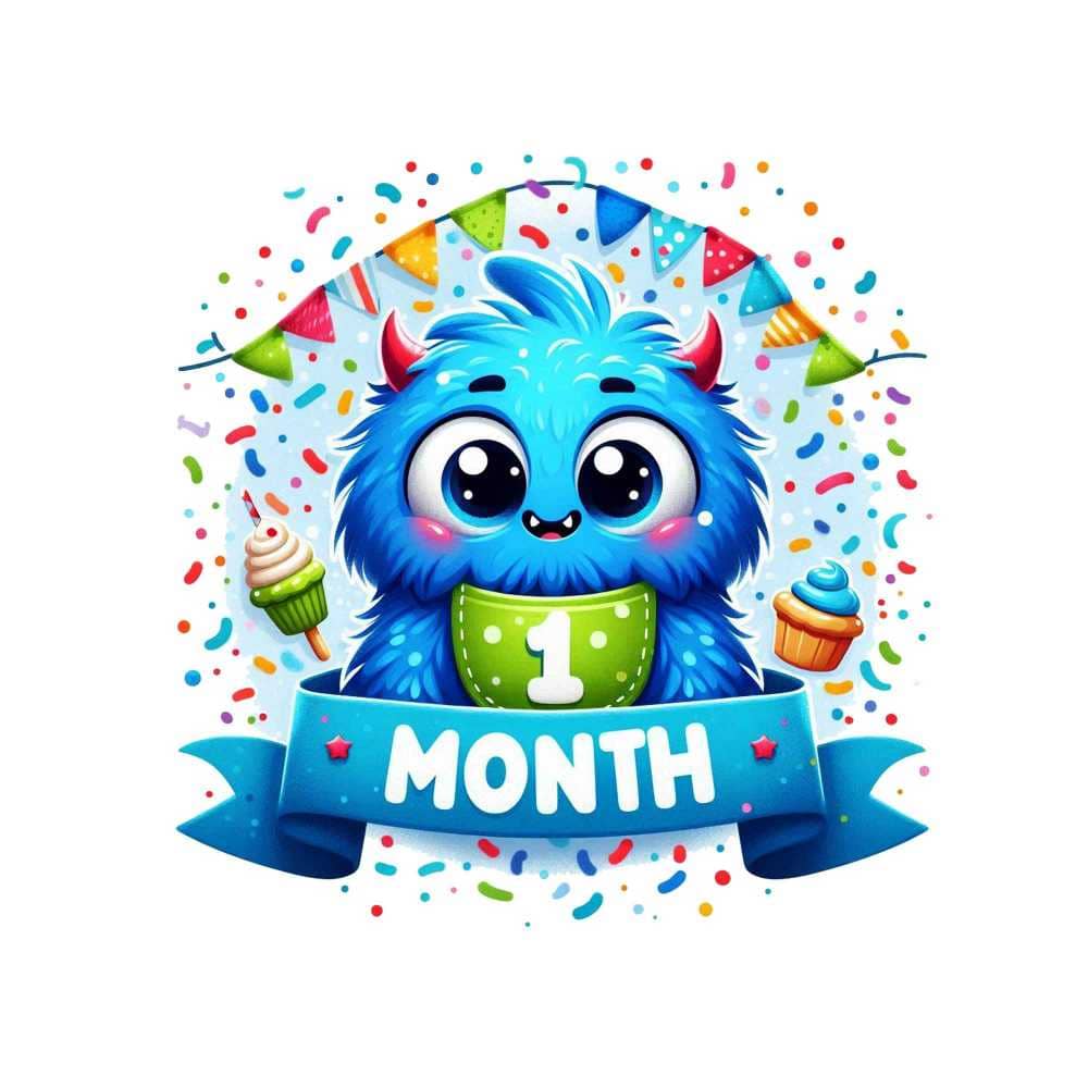 Мнемоническая картинка к слову MONTH — Месяц