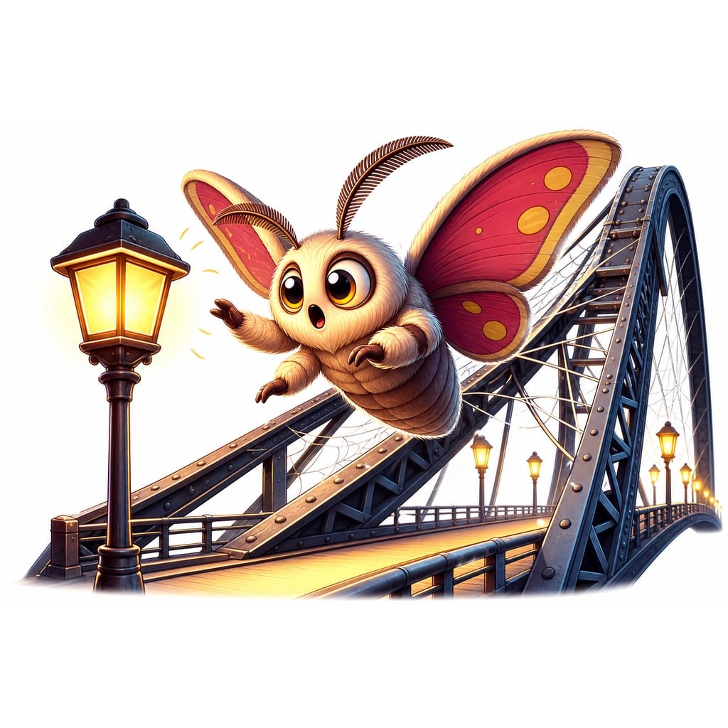 Мнемоническая картинка к слову MOTH — Моль